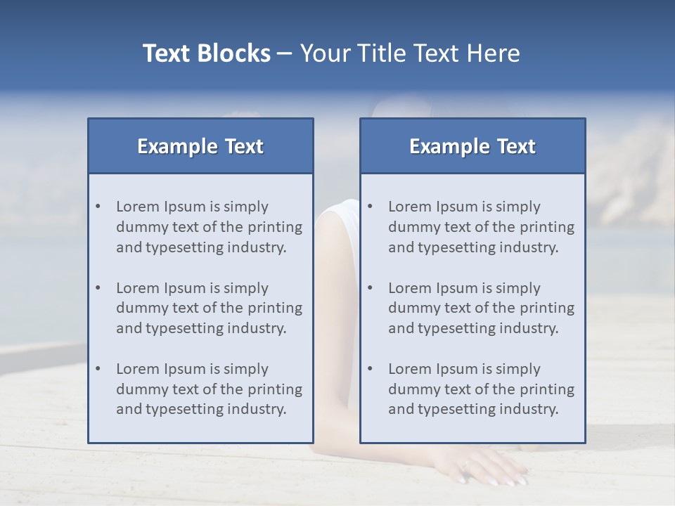 Fitness Woman Posing PowerPoint Template