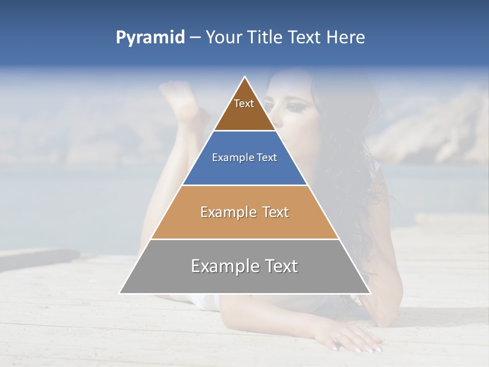 Fitness Woman Posing PowerPoint Template