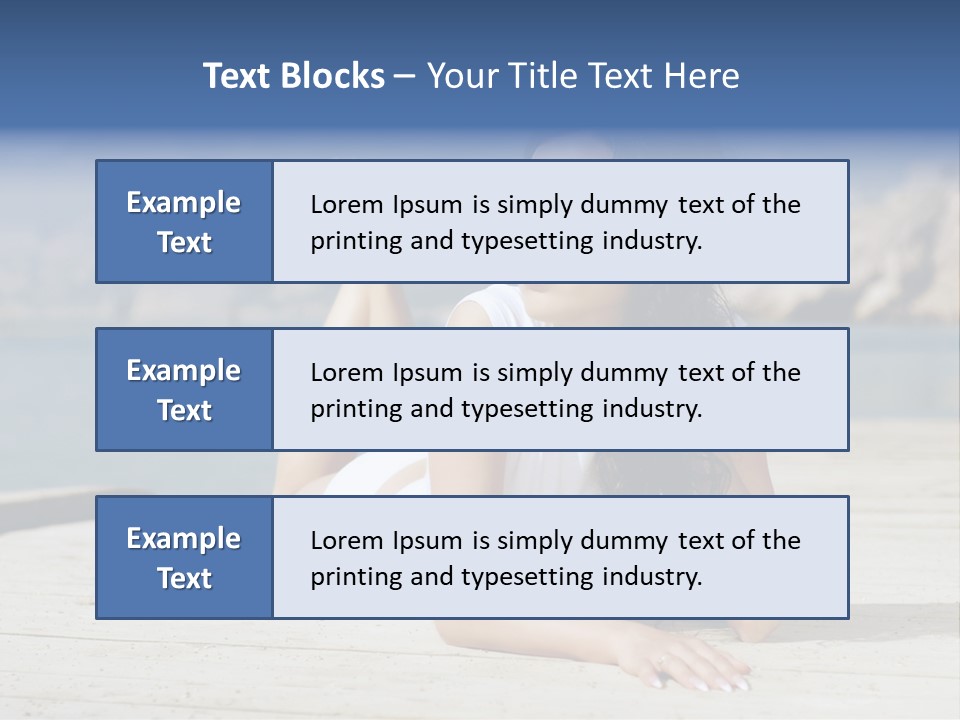 Fitness Woman Posing PowerPoint Template