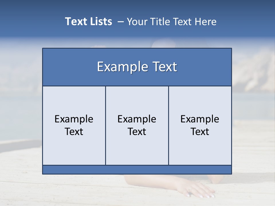 Fitness Woman Posing PowerPoint Template