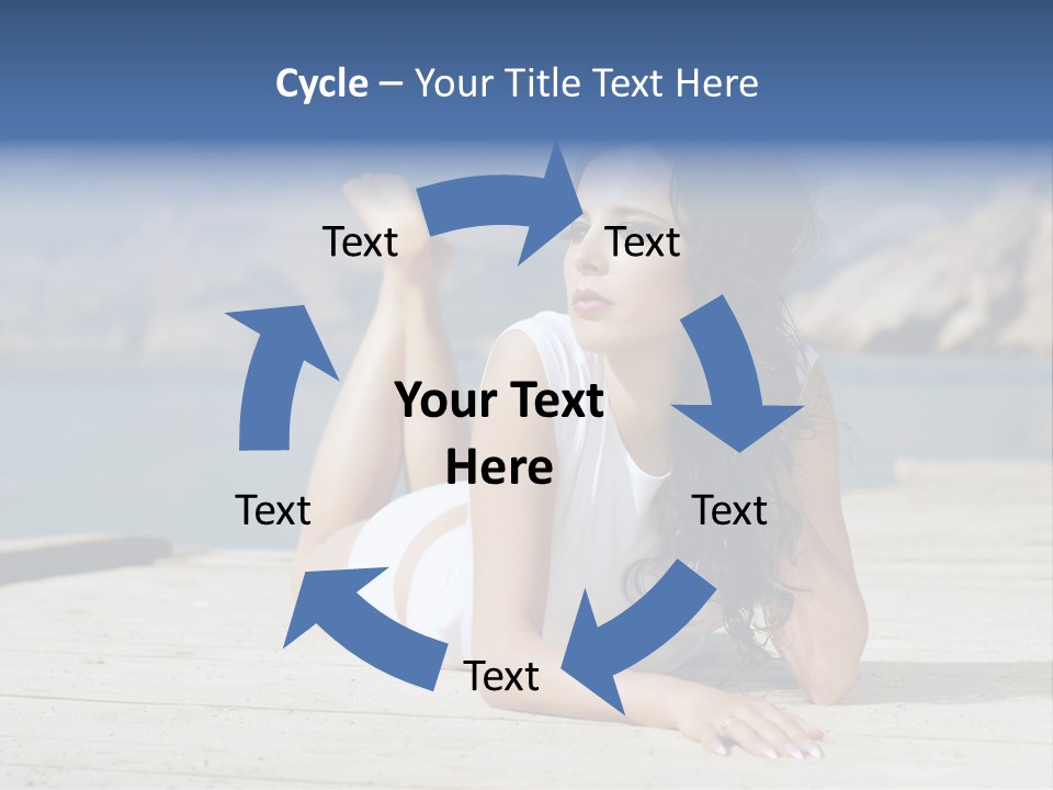 Fitness Woman Posing PowerPoint Template