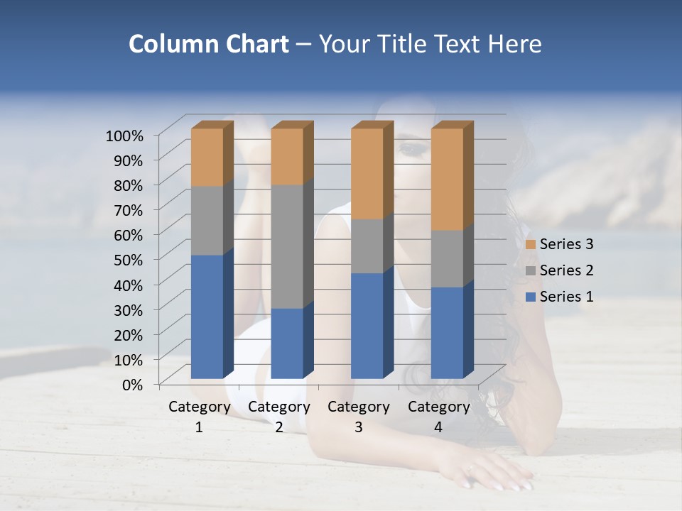 Fitness Woman Posing PowerPoint Template