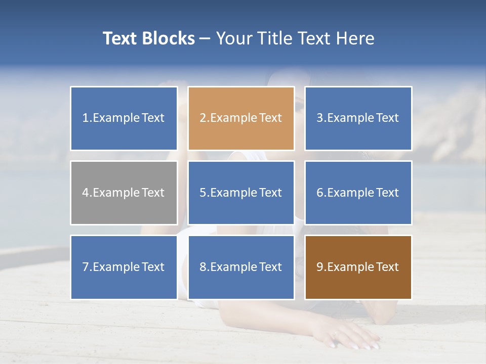 Fitness Woman Posing PowerPoint Template