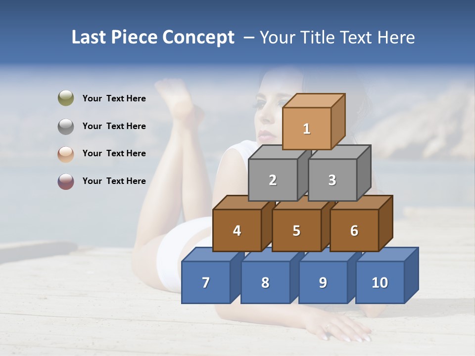 Fitness Woman Posing PowerPoint Template