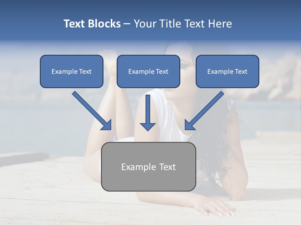 Fitness Woman Posing PowerPoint Template