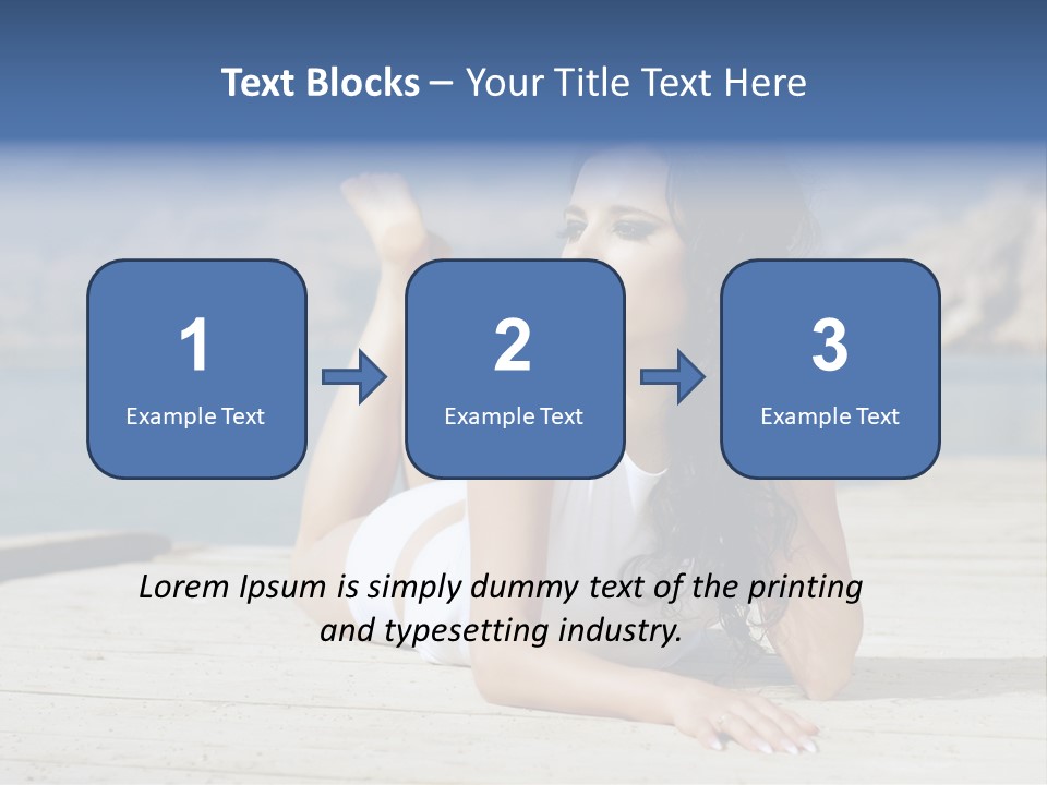 Fitness Woman Posing PowerPoint Template