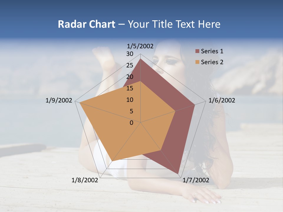 Fitness Woman Posing PowerPoint Template