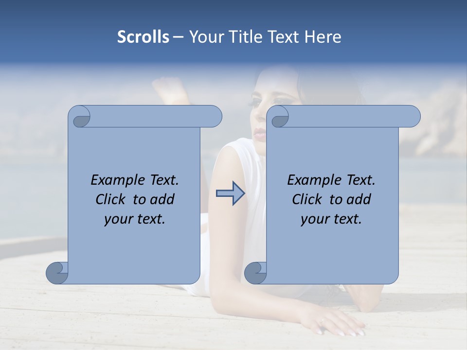 Fitness Woman Posing PowerPoint Template