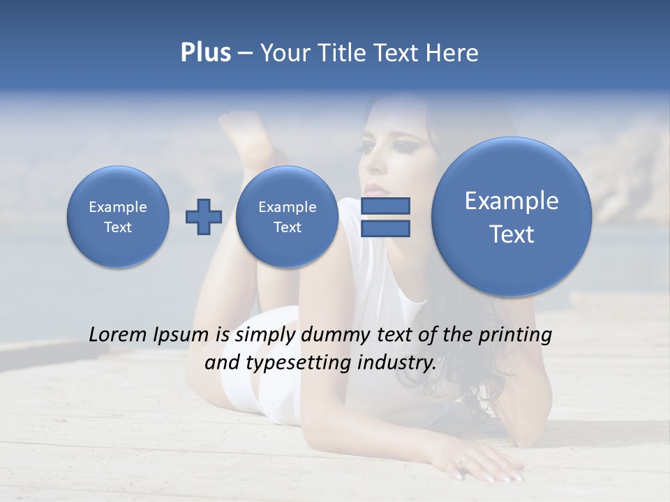 Fitness Woman Posing PowerPoint Template