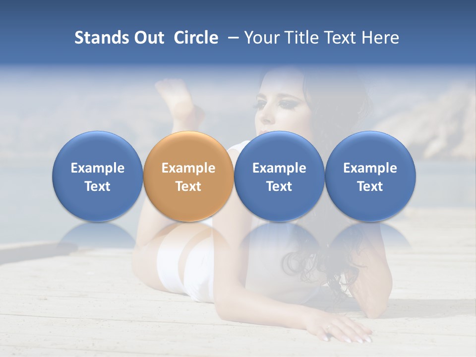 Fitness Woman Posing PowerPoint Template