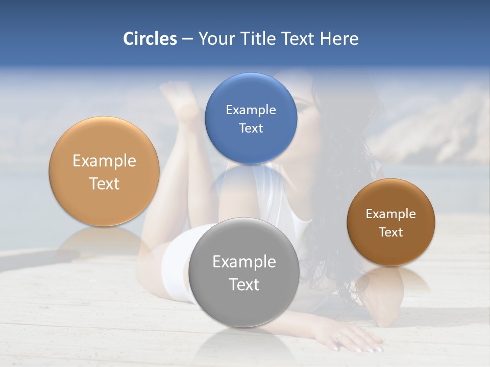 Fitness Woman Posing PowerPoint Template