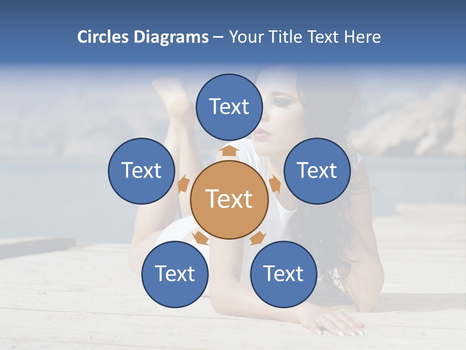 Fitness Woman Posing PowerPoint Template