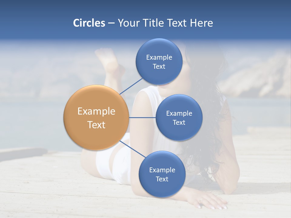 Fitness Woman Posing PowerPoint Template