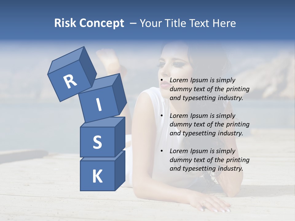 Fitness Woman Posing PowerPoint Template