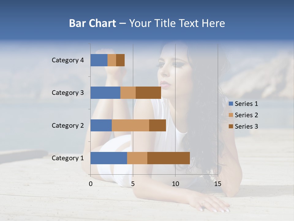 Fitness Woman Posing PowerPoint Template