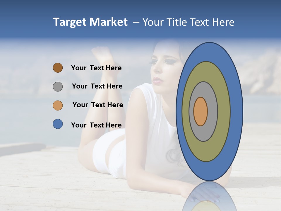 Fitness Woman Posing PowerPoint Template