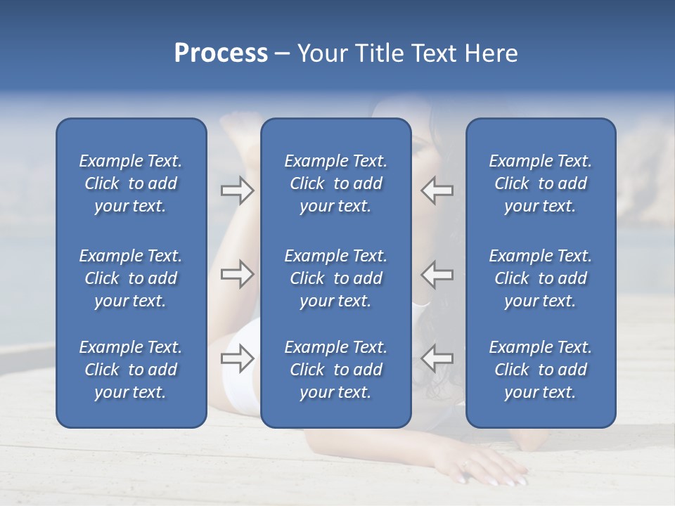 Fitness Woman Posing PowerPoint Template