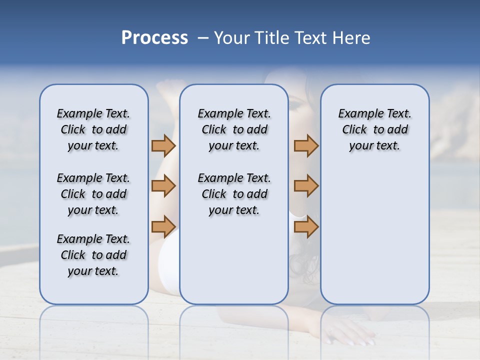 Fitness Woman Posing PowerPoint Template