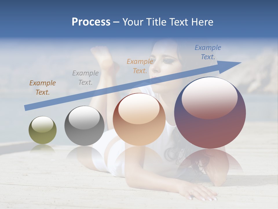 Fitness Woman Posing PowerPoint Template