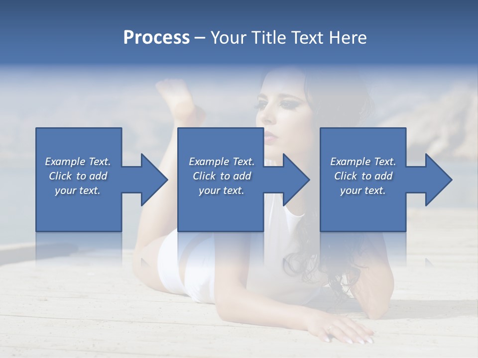 Fitness Woman Posing PowerPoint Template