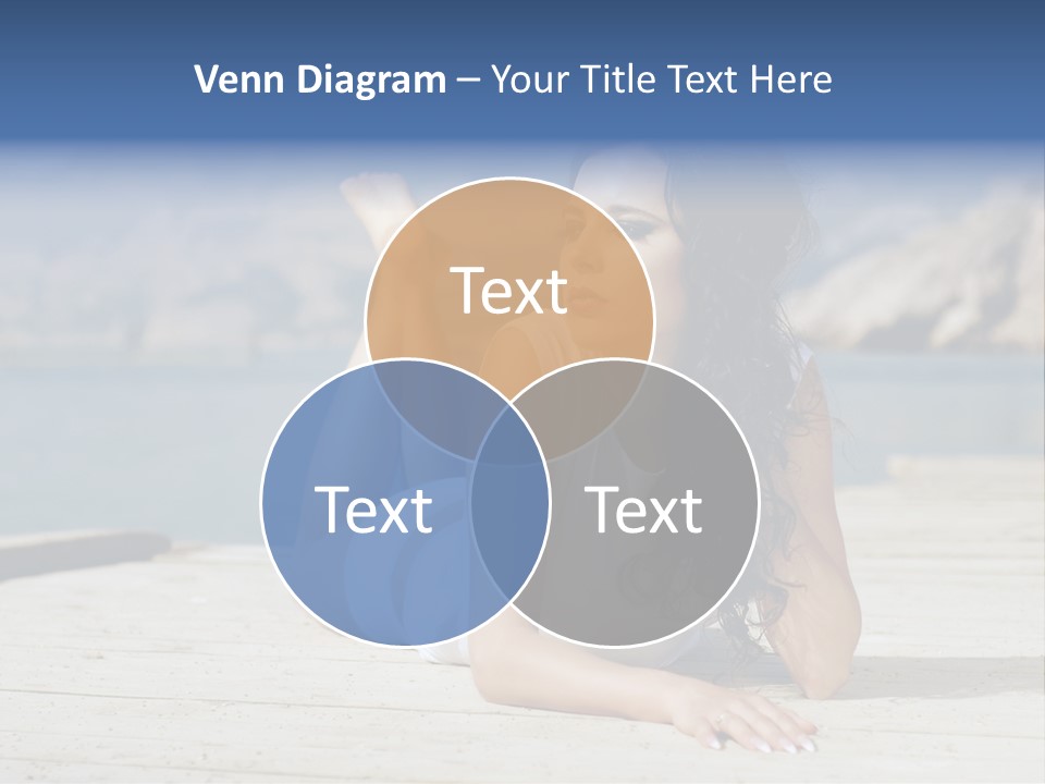 Fitness Woman Posing PowerPoint Template