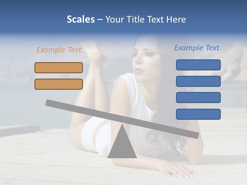 Fitness Woman Posing PowerPoint Template