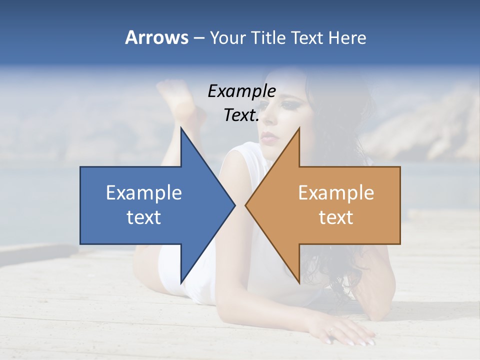 Fitness Woman Posing PowerPoint Template