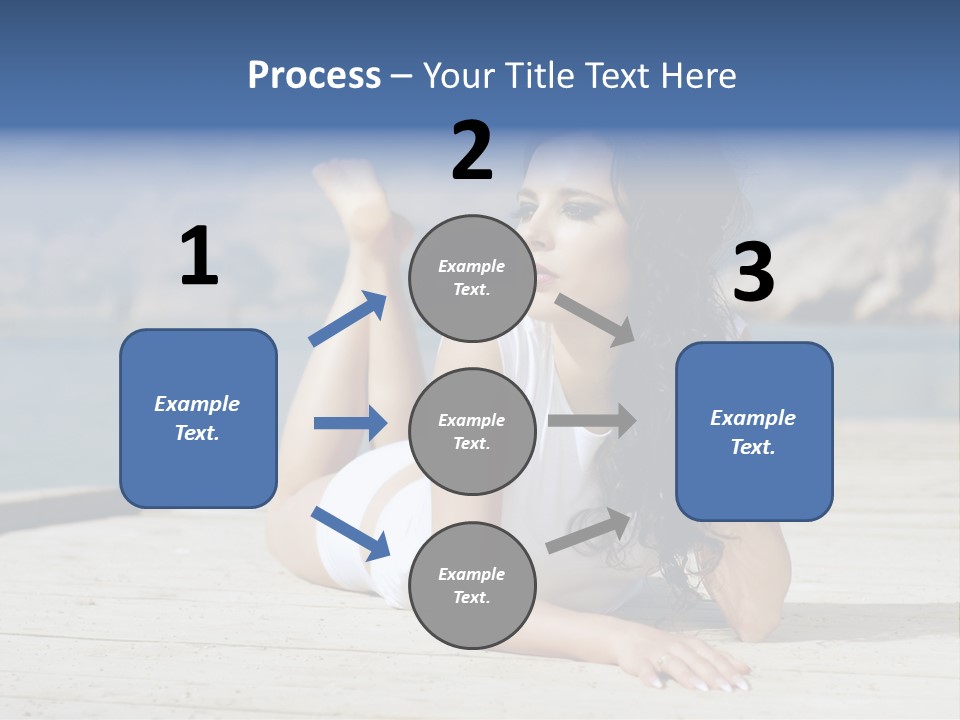Fitness Woman Posing PowerPoint Template
