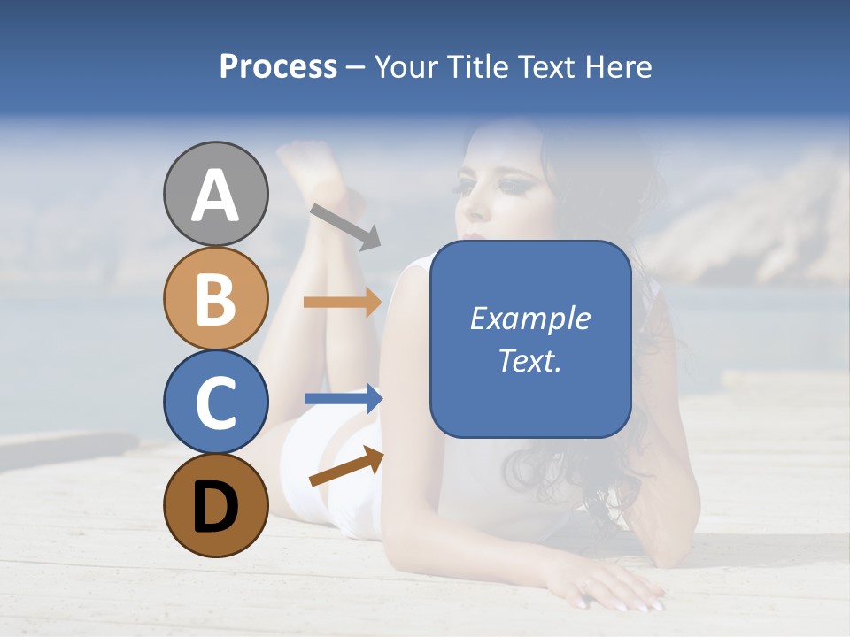 Fitness Woman Posing PowerPoint Template