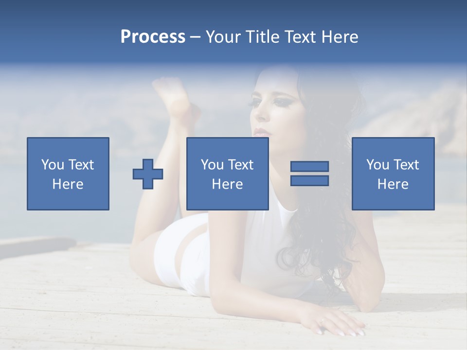 Fitness Woman Posing PowerPoint Template