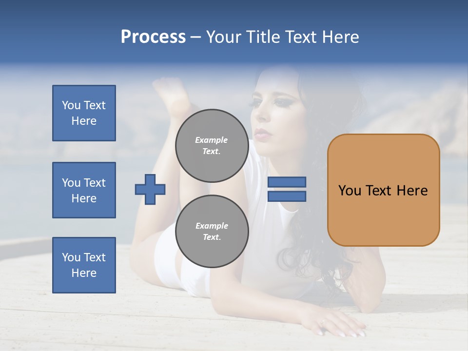 Fitness Woman Posing PowerPoint Template