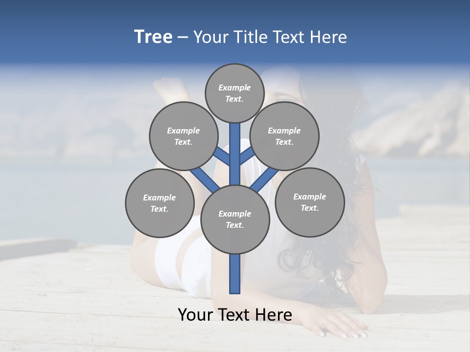 Fitness Woman Posing PowerPoint Template