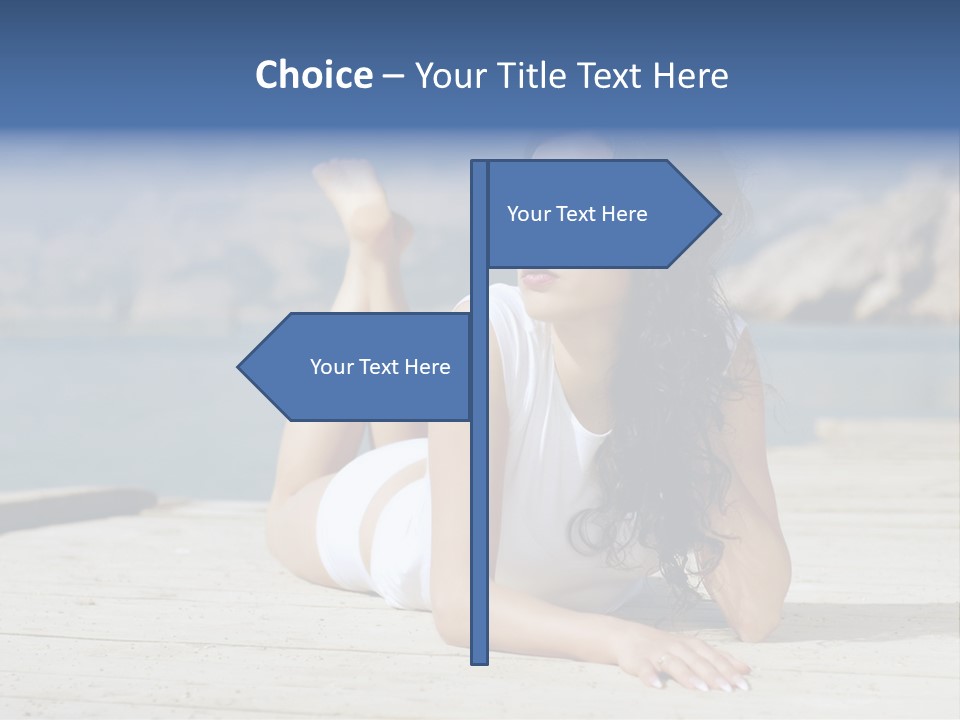 Fitness Woman Posing PowerPoint Template