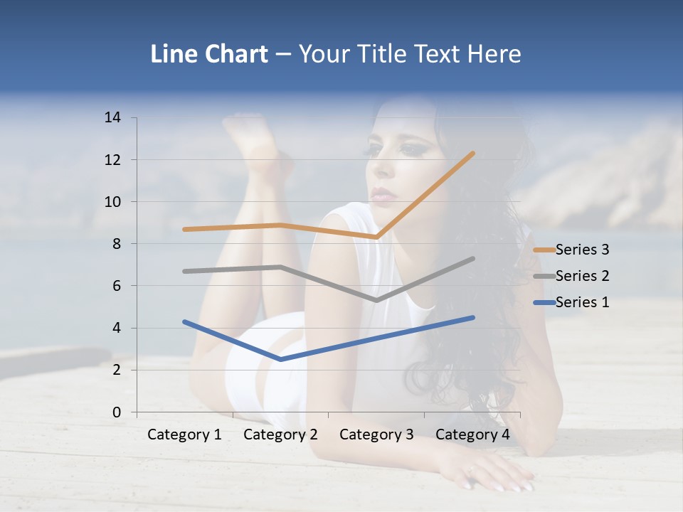 Fitness Woman Posing PowerPoint Template