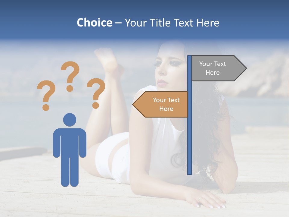 Fitness Woman Posing PowerPoint Template