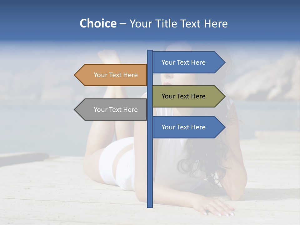 Fitness Woman Posing PowerPoint Template