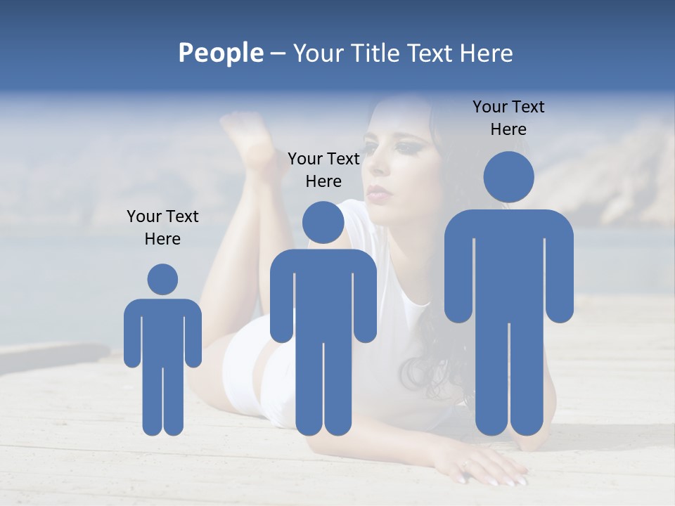 Fitness Woman Posing PowerPoint Template