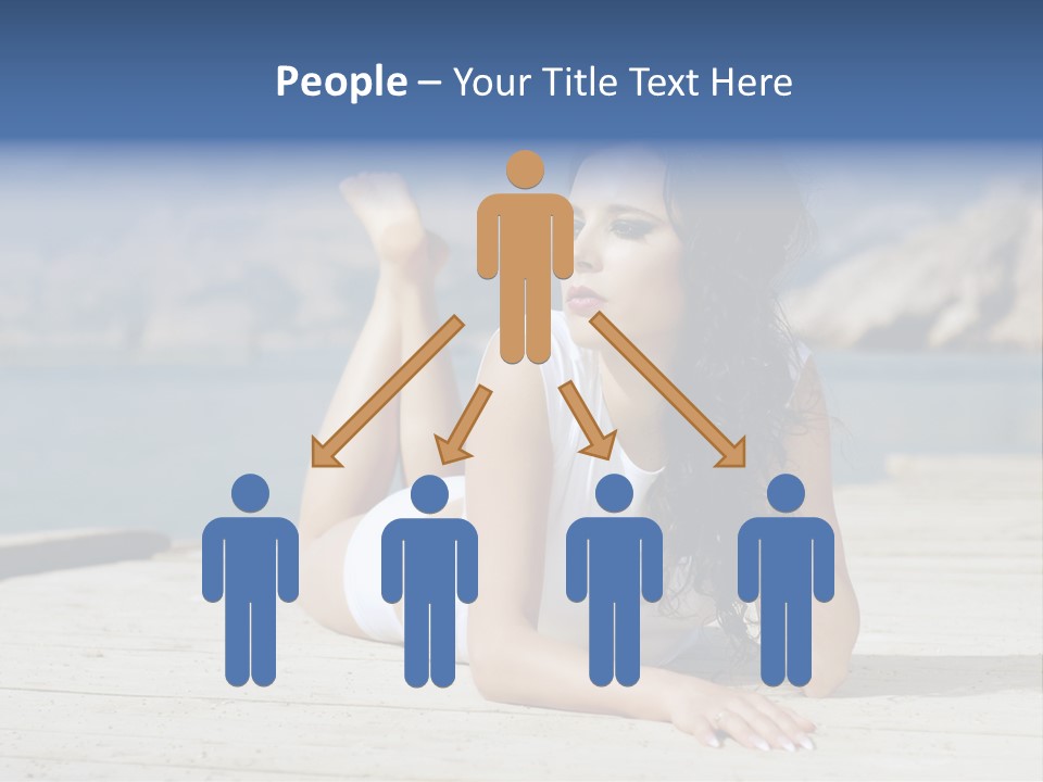 Fitness Woman Posing PowerPoint Template