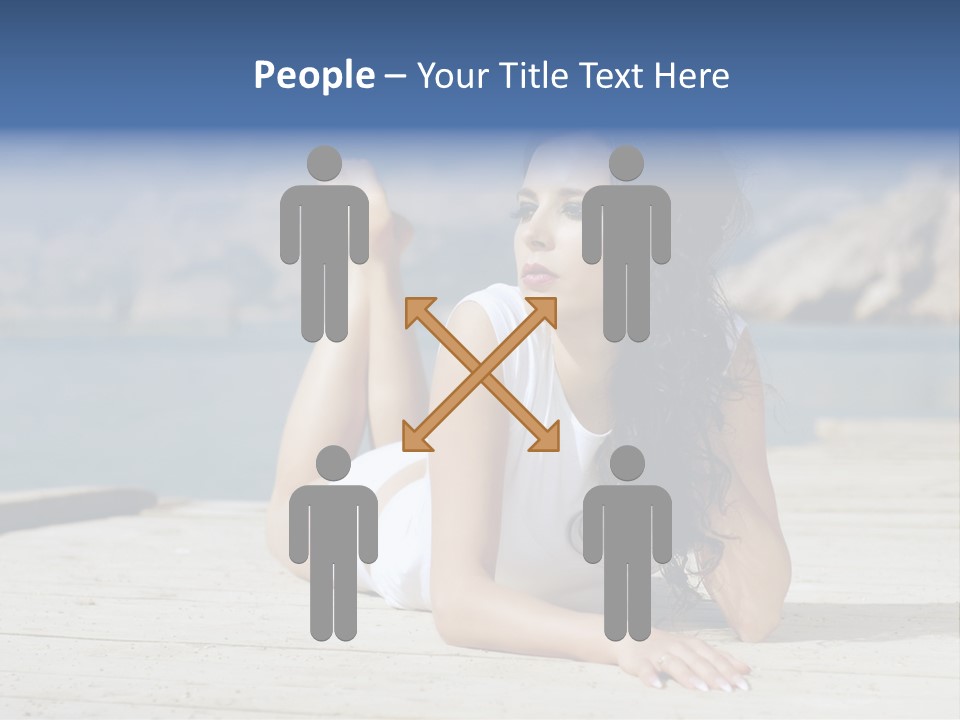 Fitness Woman Posing PowerPoint Template