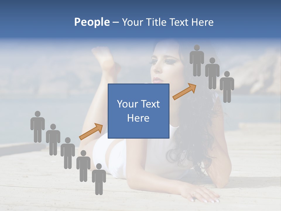 Fitness Woman Posing PowerPoint Template