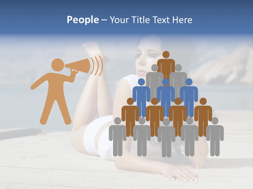 Fitness Woman Posing PowerPoint Template