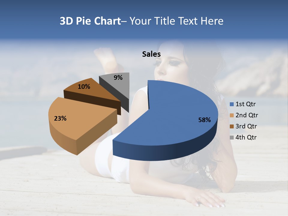 Fitness Woman Posing PowerPoint Template
