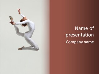 Flexibility Dance Sexy PowerPoint Template