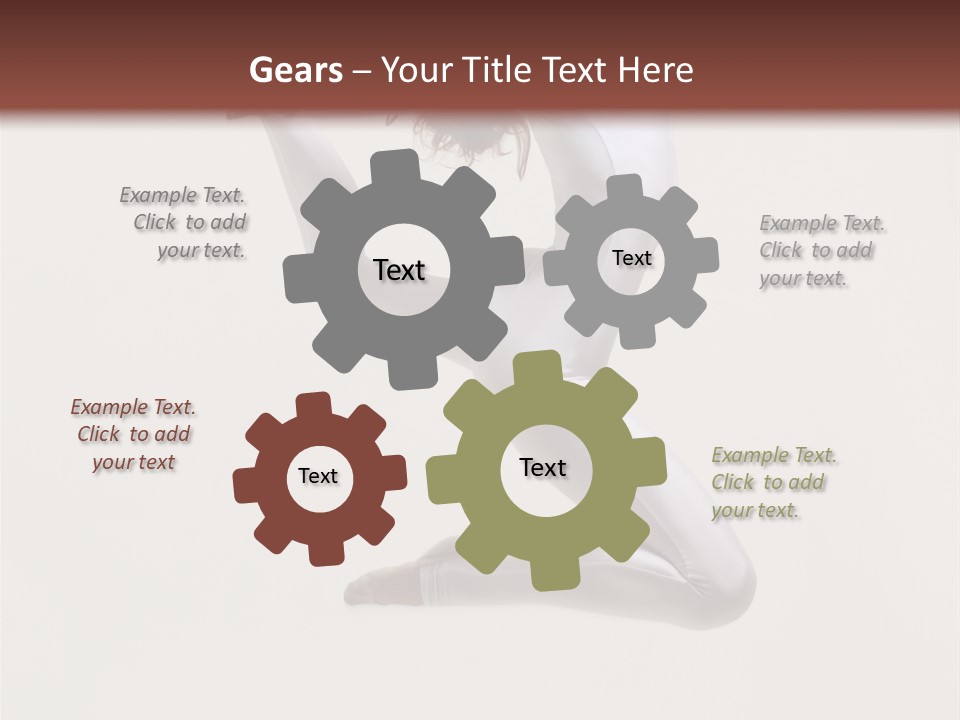 Flexibility Dance Sexy PowerPoint Template