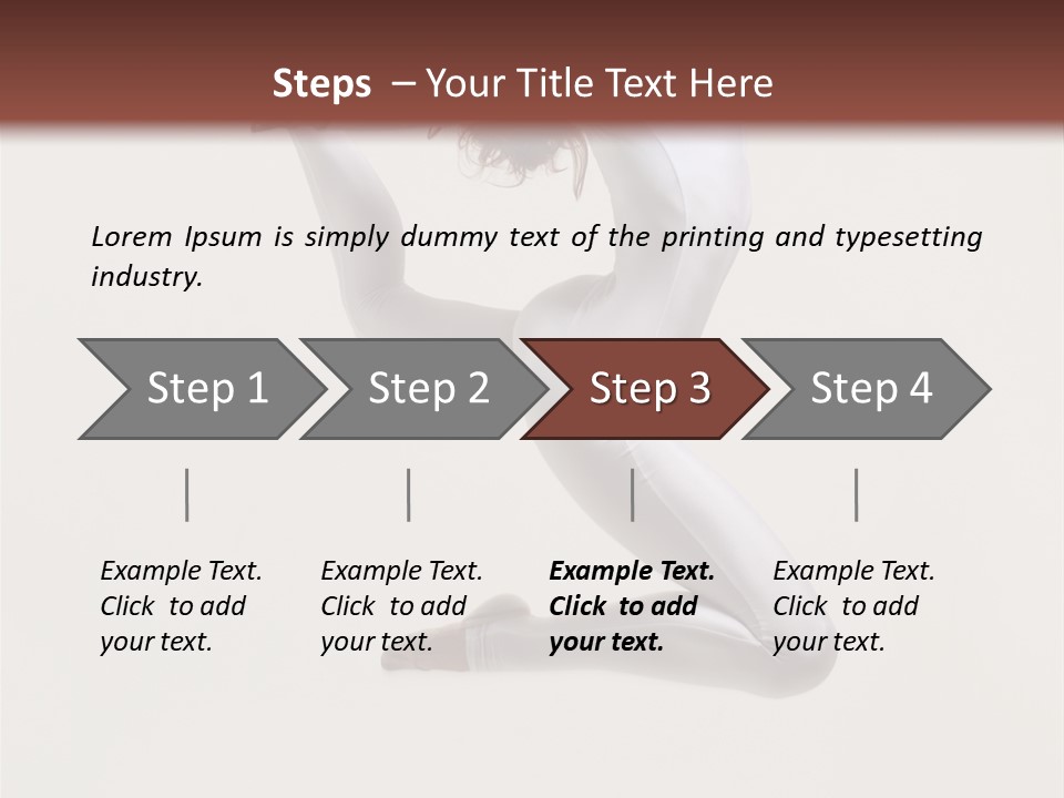Flexibility Dance Sexy PowerPoint Template