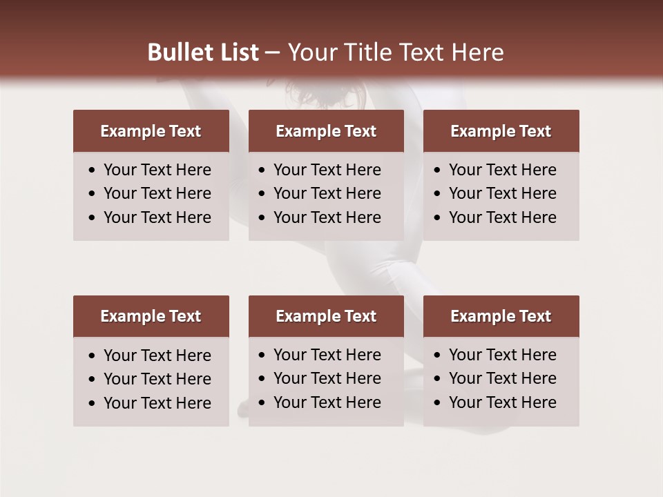 Flexibility Dance Sexy PowerPoint Template