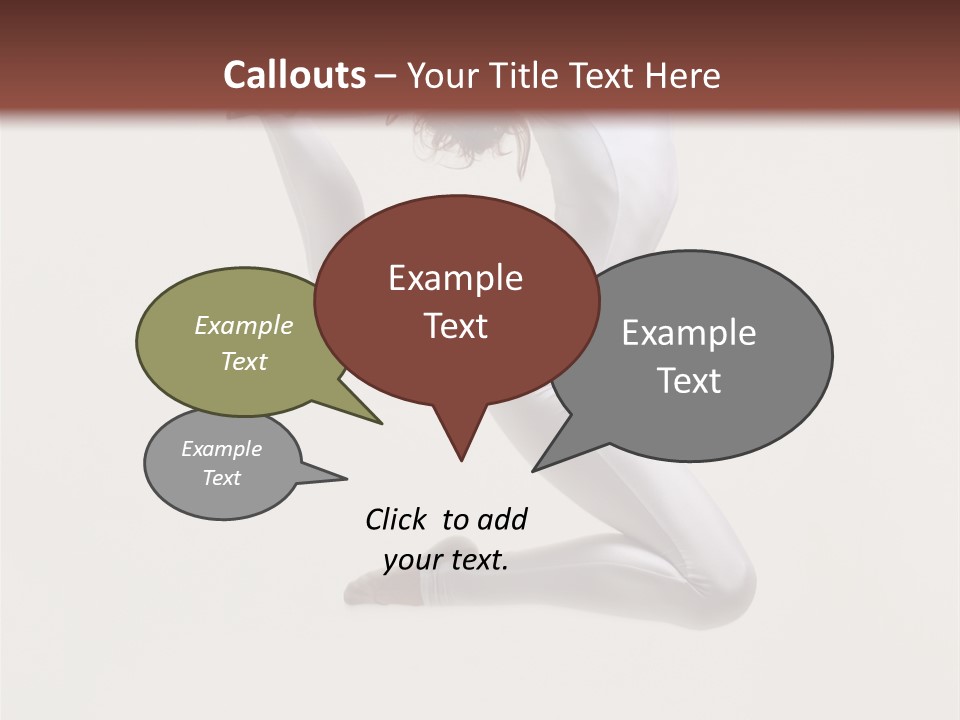 Flexibility Dance Sexy PowerPoint Template