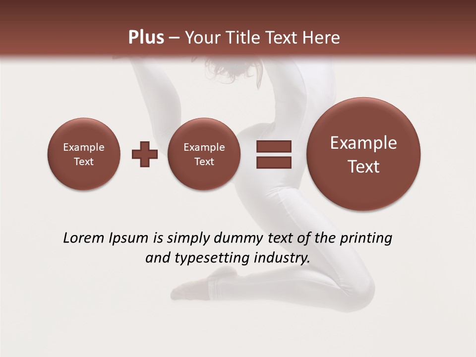 Flexibility Dance Sexy PowerPoint Template