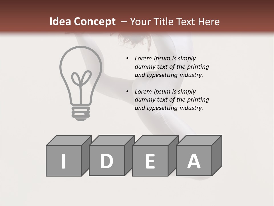 Flexibility Dance Sexy PowerPoint Template