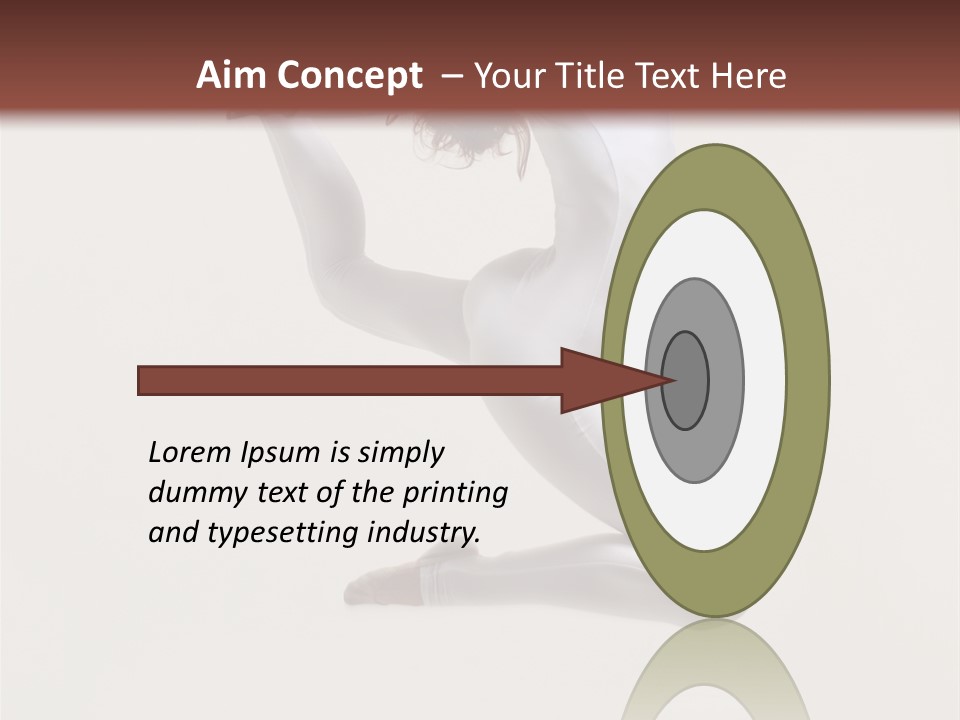 Flexibility Dance Sexy PowerPoint Template